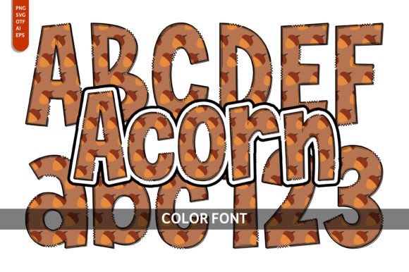 Acorn: The Playful Color Font Perfect for Autumn Projects