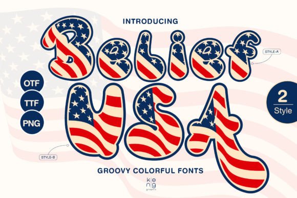 Belief Usa: A Groovy Retro Font with Serious Visual Punch