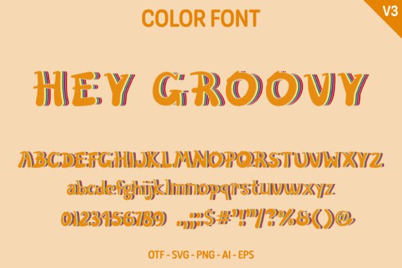 Bring Retro Vibes to Life with the Hey Groovy V3 Typeface