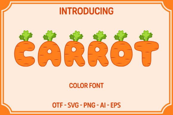 Carrot: A Playful Typeface for Bold, Fresh Designs