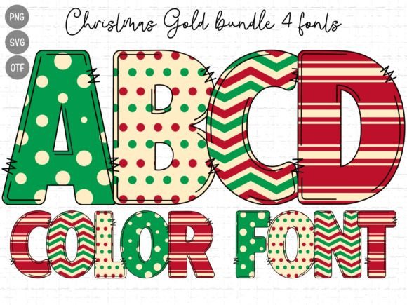 Christmas Gold: The Festive Color Font for Holiday Designs