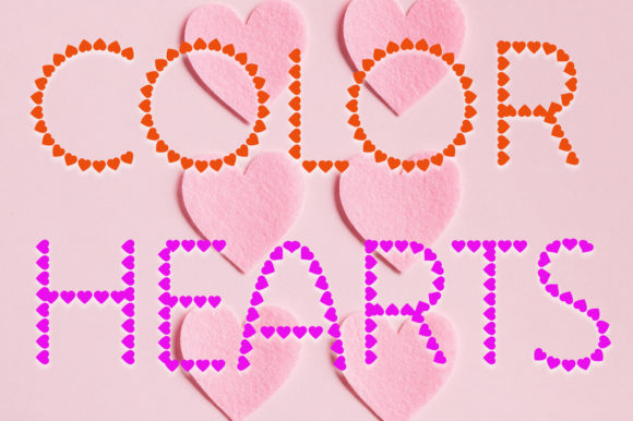 Color Hearts: The Playful SVG Font for Vibrant Designs