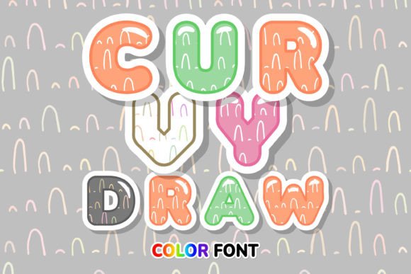Curvy Draw: A Playful Color Font for Modern Creators