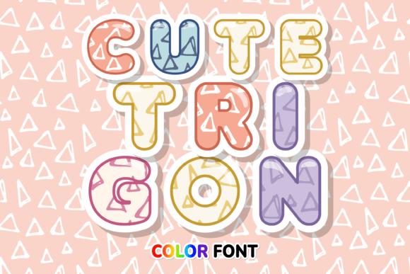 Cute Trigon: A Playful Geometric Font for Modern Projects