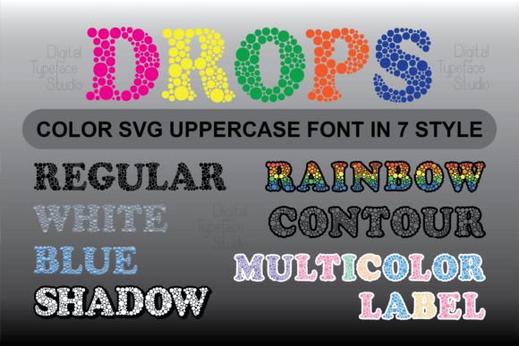 Drops: A Playful Typeface for Vibrant, Creative Projects