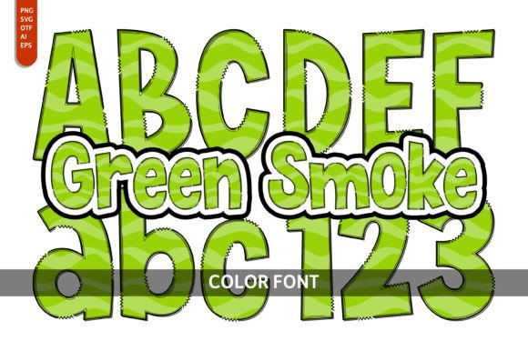 Green Smoke: A Playful Font for Artistic Projects