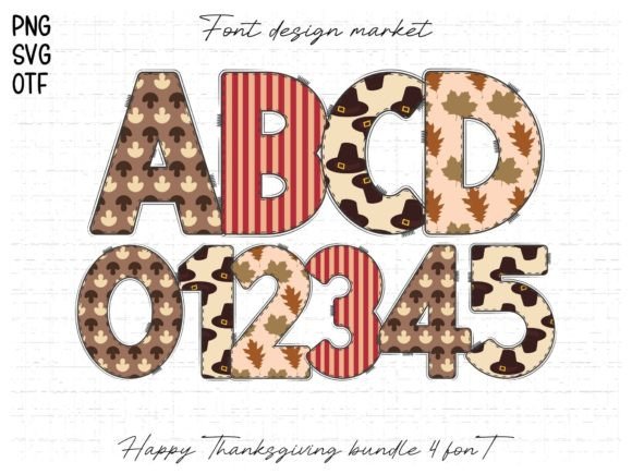Happy Thanksgiving: A Festive Font for Bold Autumn Designs