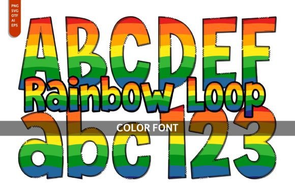 Injecting Playful Energy: The Rainbow Loop Typeface