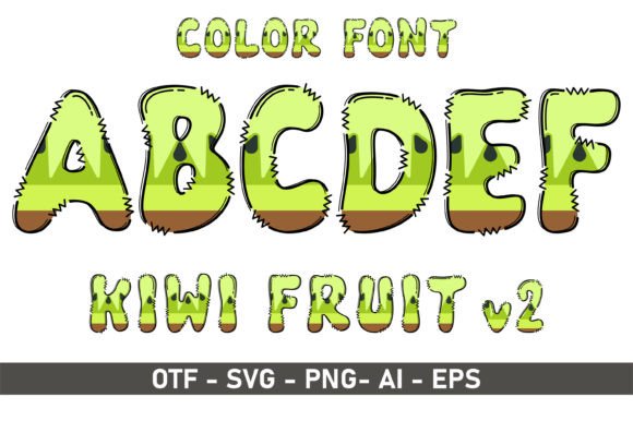 Kiwi V2: A Playful Color Font for Creative Brands
