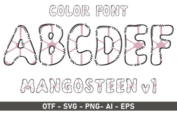 Mangosteen V1: A Playful Color Font for Creative Projects