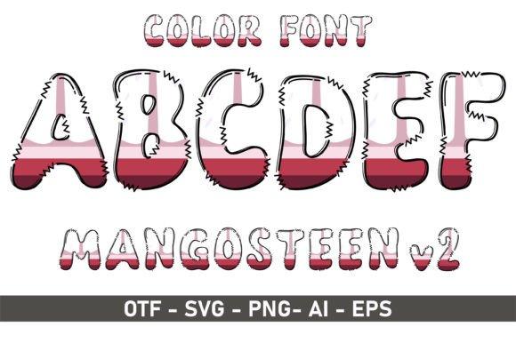 Mangosteen V2: A Color Font for Playful, Artistic Designs