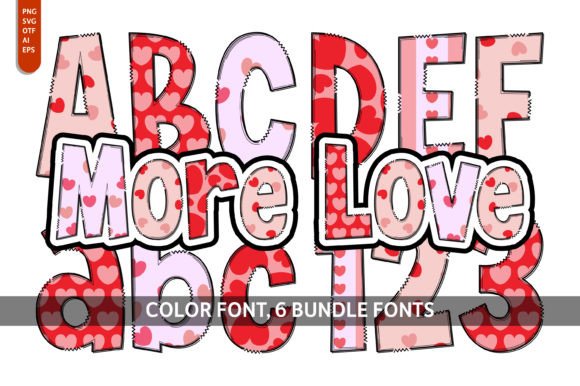 More Love Bundle: The Whimsical Font Collection That Sparks Joy