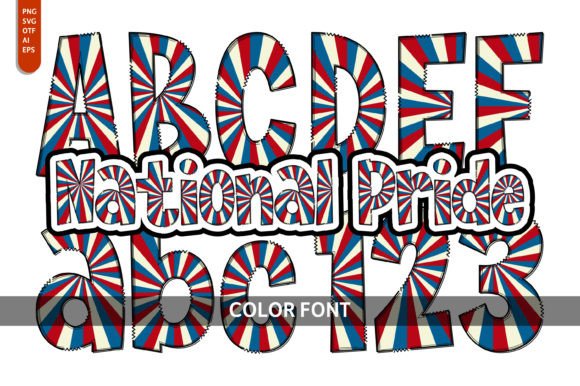 National Pride: A Playful Display Font for Creative Projects