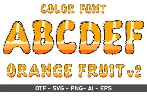 Orange V2: A Playful Color Font for Creative Projects