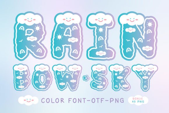 Rainbow Sky: A Typeface That Feels Like a Sunny Day