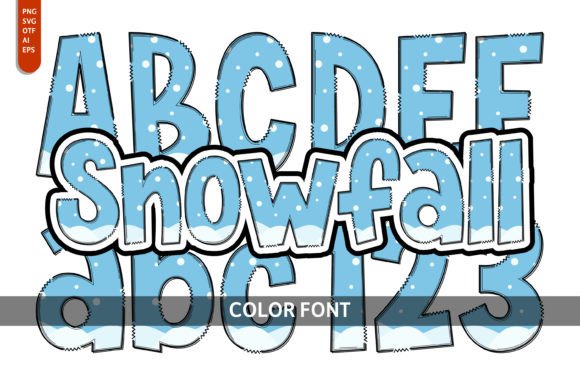 Snowfall: A Playful Color Font for Creative Projects