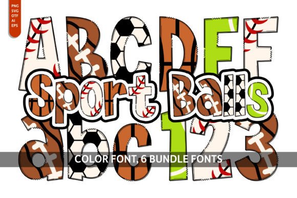 Sport Balls Bundle: A Playful Font for Dynamic Designs