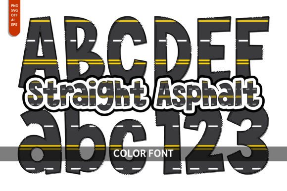 Straight Asphalt: A Playful Font for Creative Projects