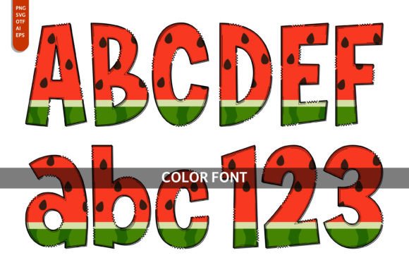 The Watermelon Slice Font: A Burst of Juicy Creativity