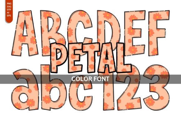 Unfolding the Charm of the Petal Font
